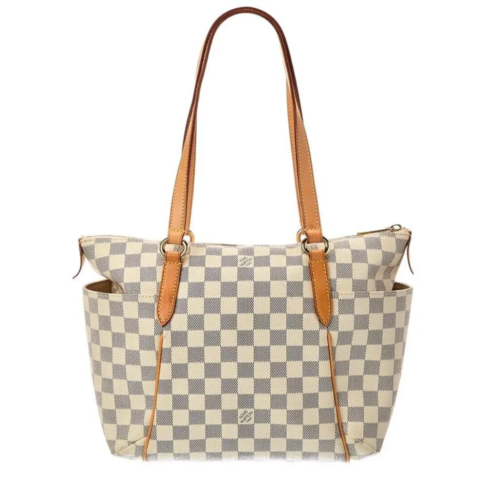 Louis Vuitton White Damier Azur Totally Pm (Authentic Pre-Loved)
